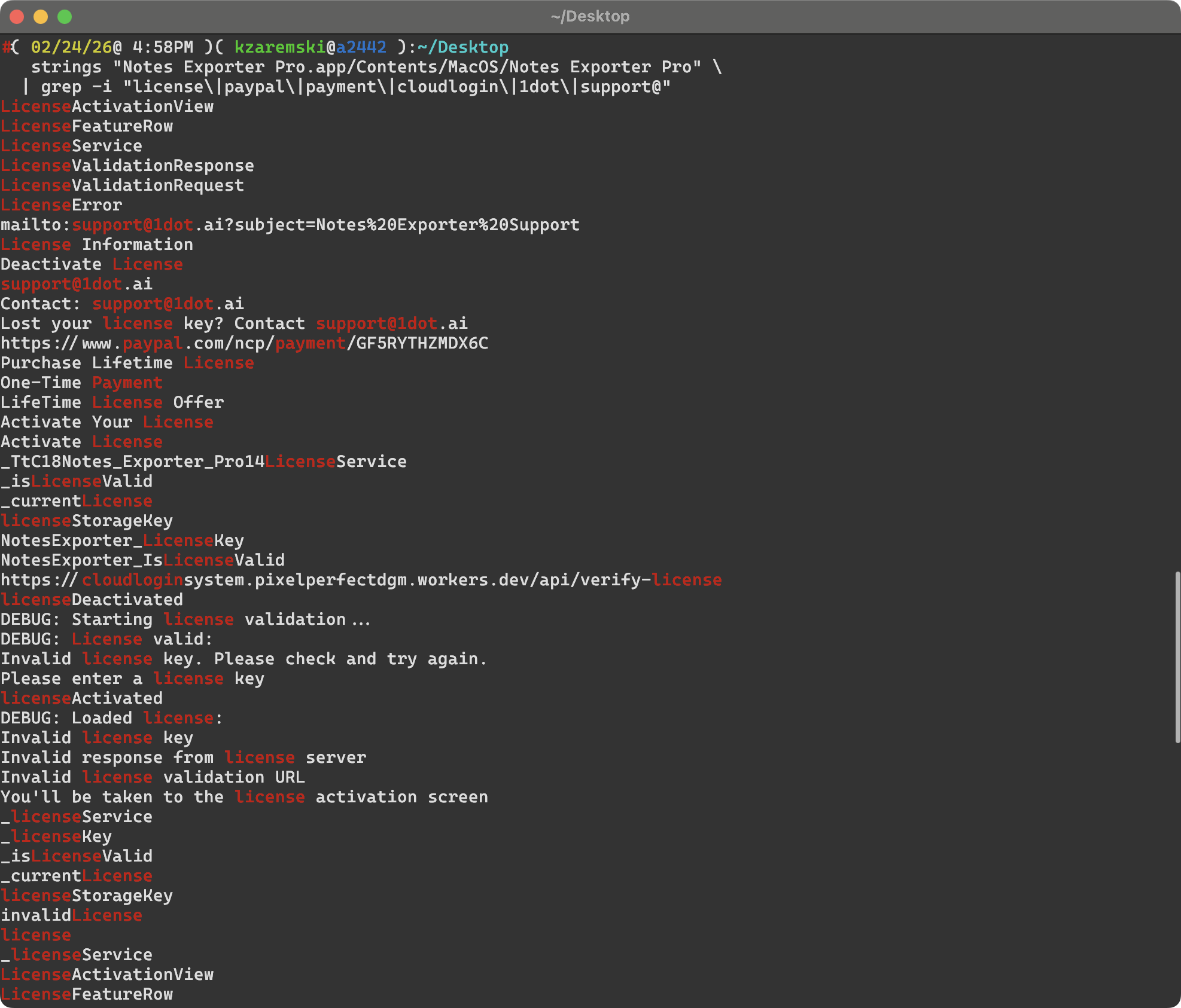 License infrastructure, PayPal, and support email in strings